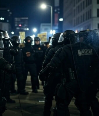 Riot Police Clash with Protesters After ICE Raids Los Angeles Ice raids los angeles