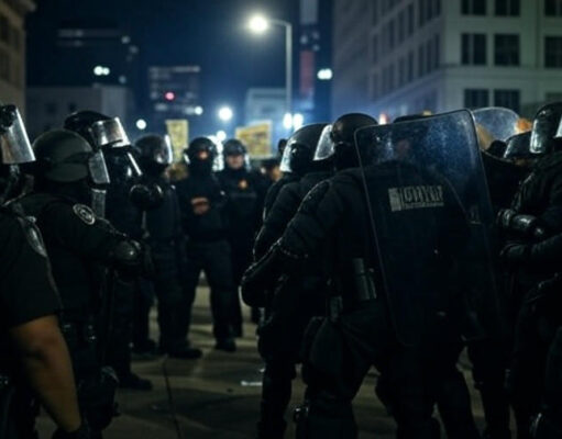 Riot Police Clash with Protesters After ICE Raids Los Angeles Ice raids los angeles